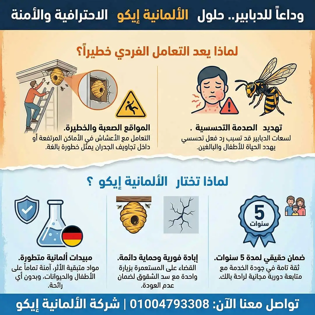 كيفية التخلص من عش الدبابير