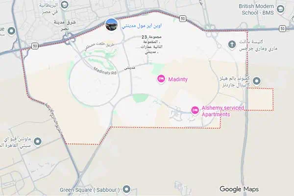 خريطة تغطية الألمانية إيكو في مدينتي