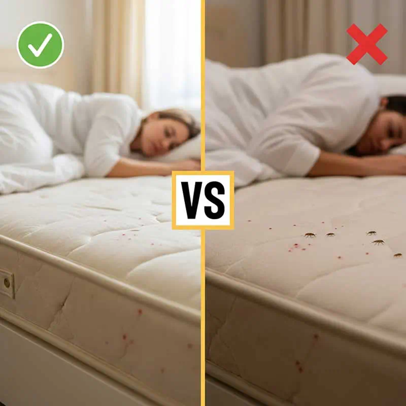 فرق مكافحة البق قبل وبعد مع الألمانية إيكو