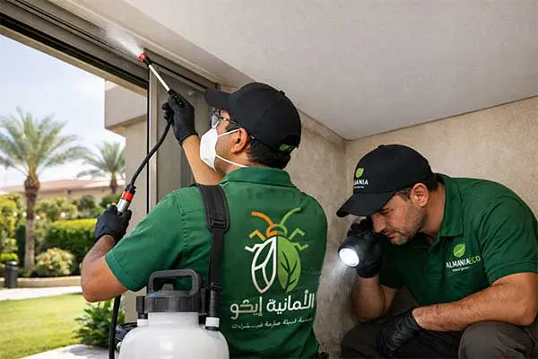 فريق الألمانية إيكو ينفذ تطهيراً بيولوجياً للأبراص في القاهرة الجديدة