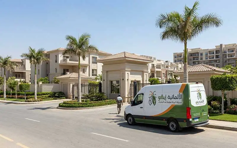 عملية رش القراد في التجمع الثالث باستخدام الأمصال الألمانية لإبادة البويضات