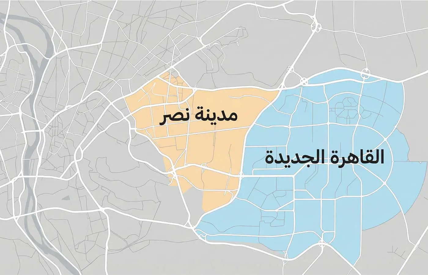 خريطة مناطق خدمة الألمانية إيكو في القاهرة الجديدة ومدينة نصر