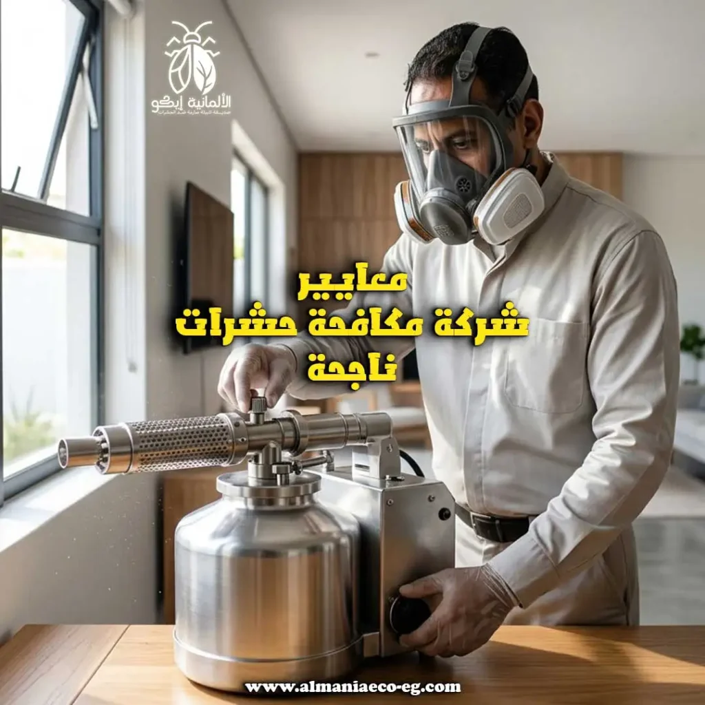 معايير شركة مكافحة حشرات ناجحة.